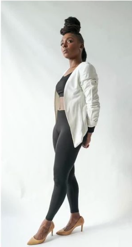 White Crop Blazer for Women